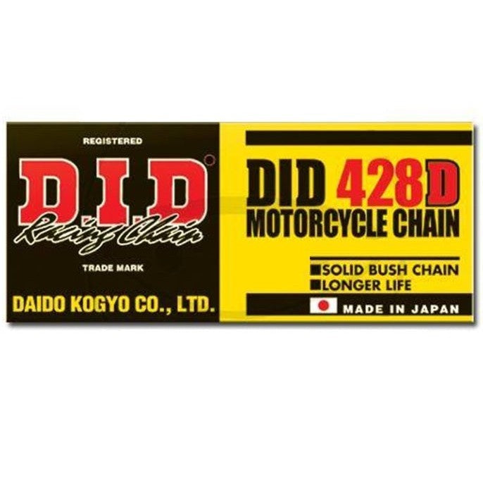 DID Standard 428D Chain 118 Links Natural for Street Motorcycle