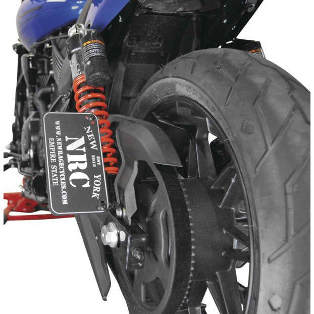 New Rage Cycles Side License Plate Mount Black - SROD-SIDE
