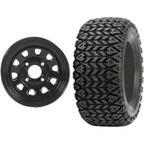 Juego de 2 ruedas montadas y kit de neumáticos Rueda: 12x7 4+3 4/110 Neumático: 25x8-12 4 capas