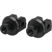 Puig Adventure Footpeg Adaptors Black Front - 7200N