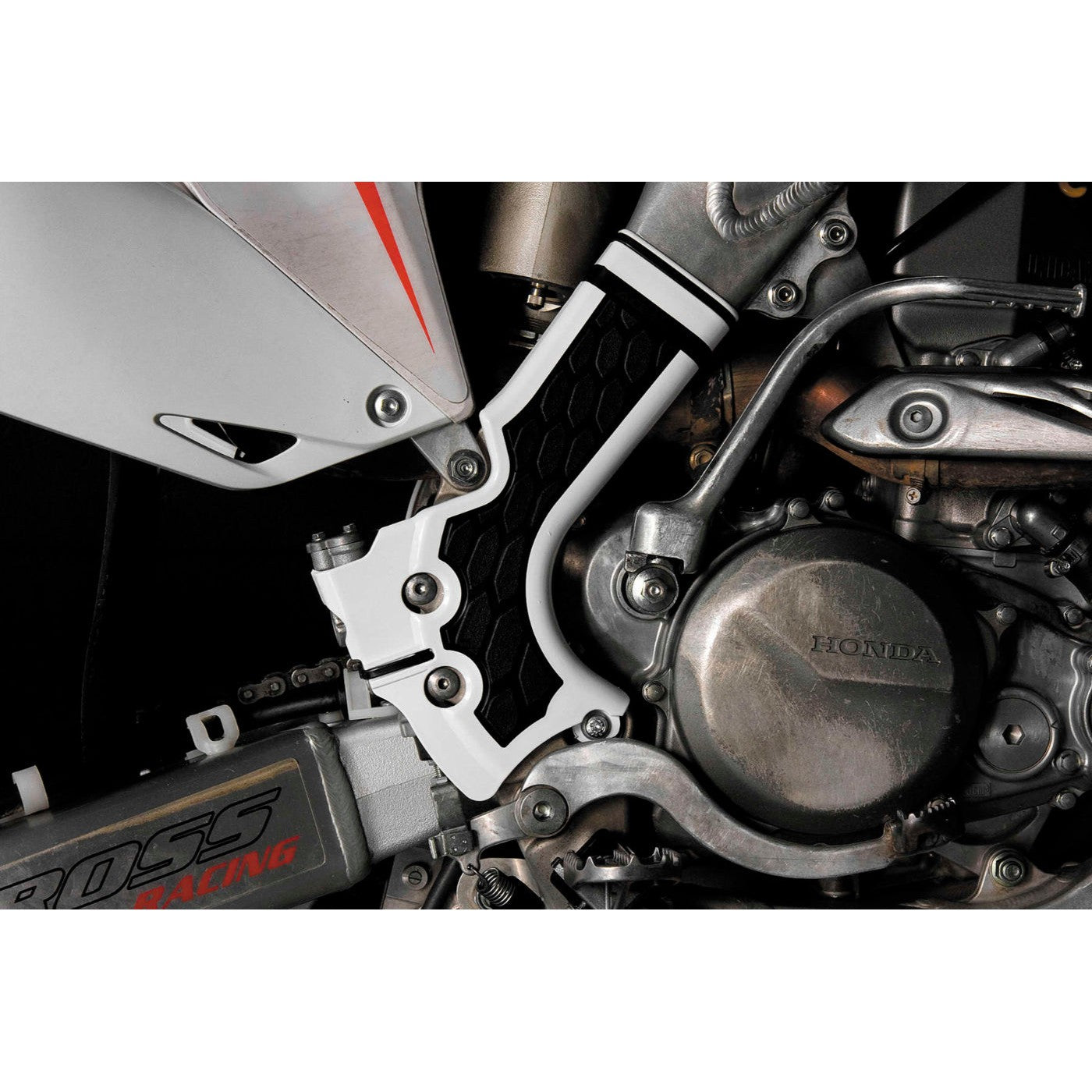 Acerbis White/Black X-Grip Frame Guard - 2374241035
