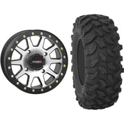 Set of 2 Mounted Wheel and Tire Kit Wheel: 14x7 5+2 4/156 Tire: 30x10-14 8 Ply