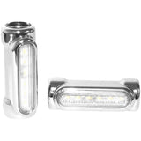 Letric Lighting Engine Guard Mounted Lights Chrome With White/Amber