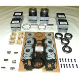 Kit de reconstrucción de cabezal de potencia WSM para Johnson/Evinrude 150/175 HP 6 cilindros Ficht .020 Over