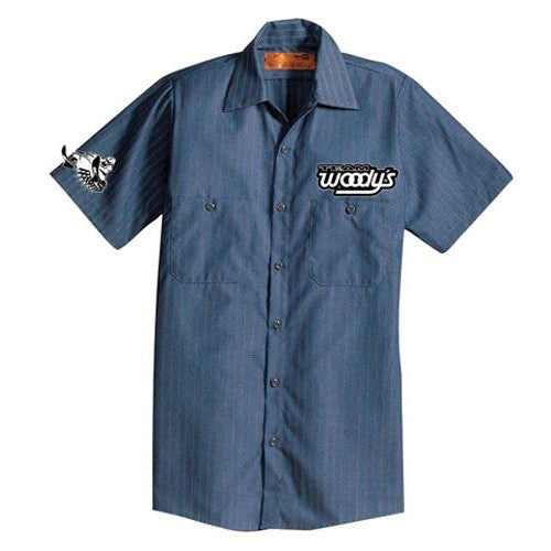 Woodys 102-PITBL-2 Woody"s 11/12 Pit Shirt Blue Medium