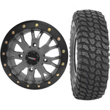 Set of 2 Mounted Wheel and Tire Kit Wheel: 14x7 6+1 4/156 Tire: 30x10-14 8 Ply