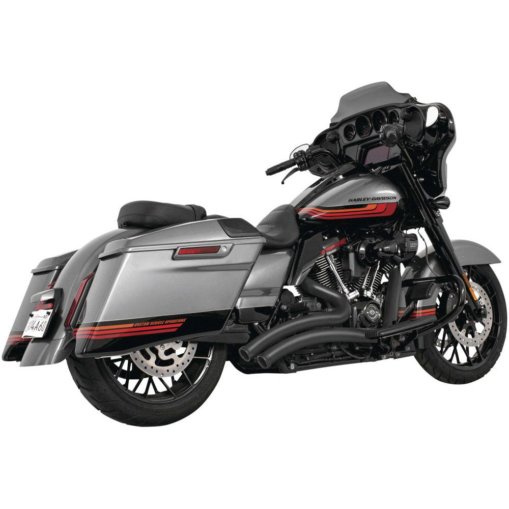 Freedom Performance Sharp Curve Radius Exhaust with Star Tips Black - HD01247