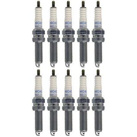 Set 10 NGK Standard Spark Plugs Yamaha GRIZZLY 550 FI HUNTING 2014 Engine 550cc