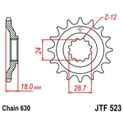 Front & Rear Sprocket Kit for KAWASAKI GPZ1100 A1-A3-ZX-Unitrack 83-85