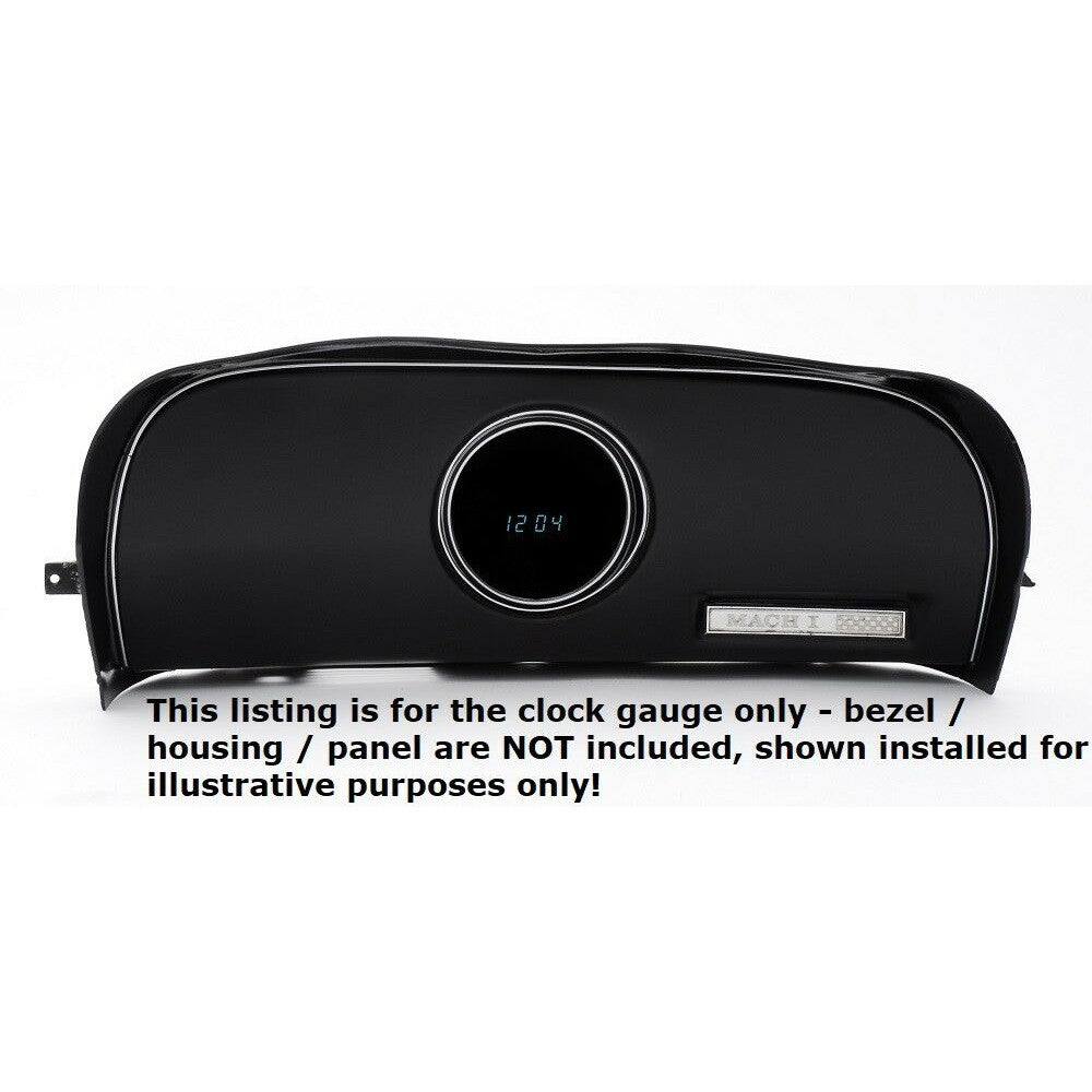 Dakota Digital 69 70 Ford Mustang Direct Fit Clock Gauge Blue or Teal CLK-69M
