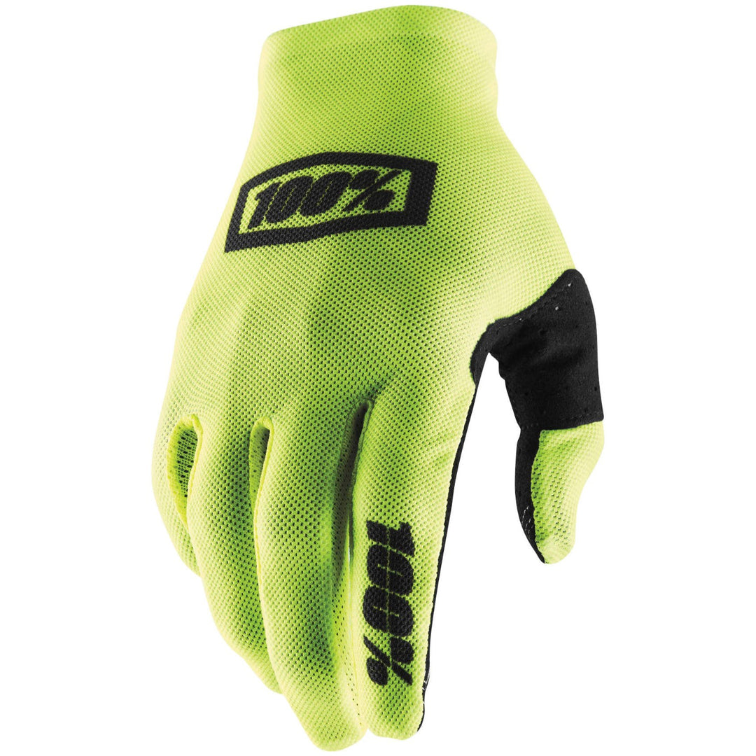 100% Men's Celium 2 Gloves Fluorescent Yellow/Black S - 10009-014-10