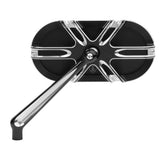 Arlen Ness Deep Cut Right Black Mirror 13-166