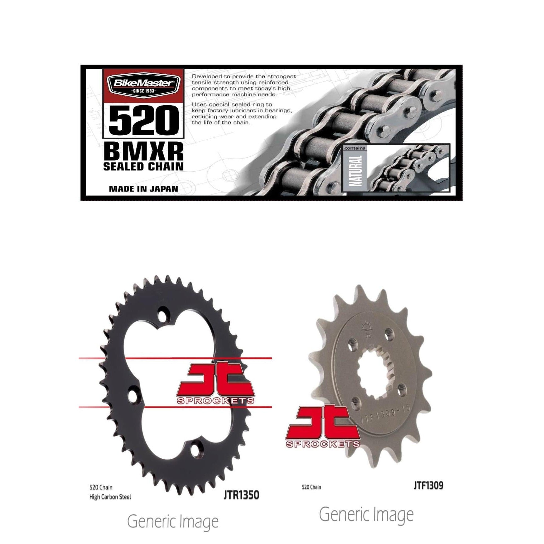 520 BMXR Sealed Chain, Front & Rear Sprocket Kit for HONDA TRX400X 2009-2014