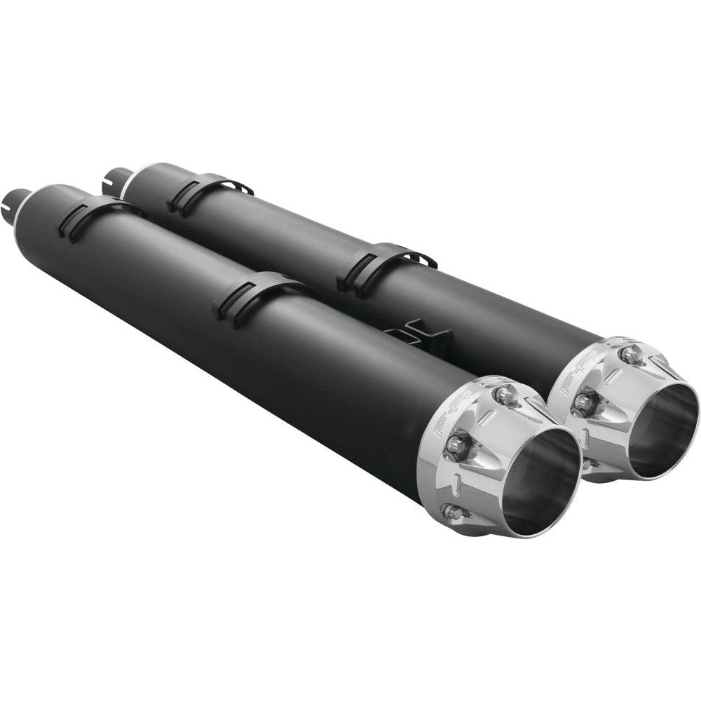 Freedom Performance American Outlaw Slip-On Muffler 4.5" Black/Chrome - IN00219