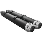 Freedom Performance American Outlaw Slip-On Muffler 4.5" Black/Chrome - IN00219