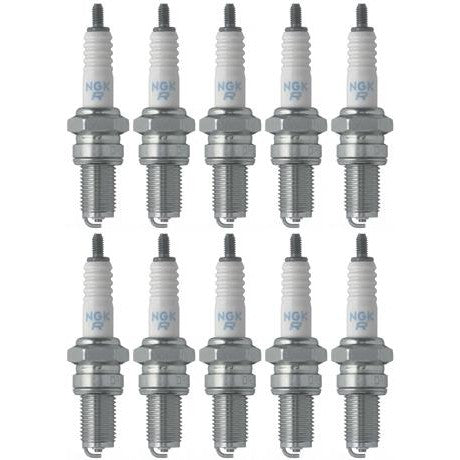 Set 10 NGK Standard Spark Plugs for Kawasaki BAYOU 300 2004-1989 Engine 300cc