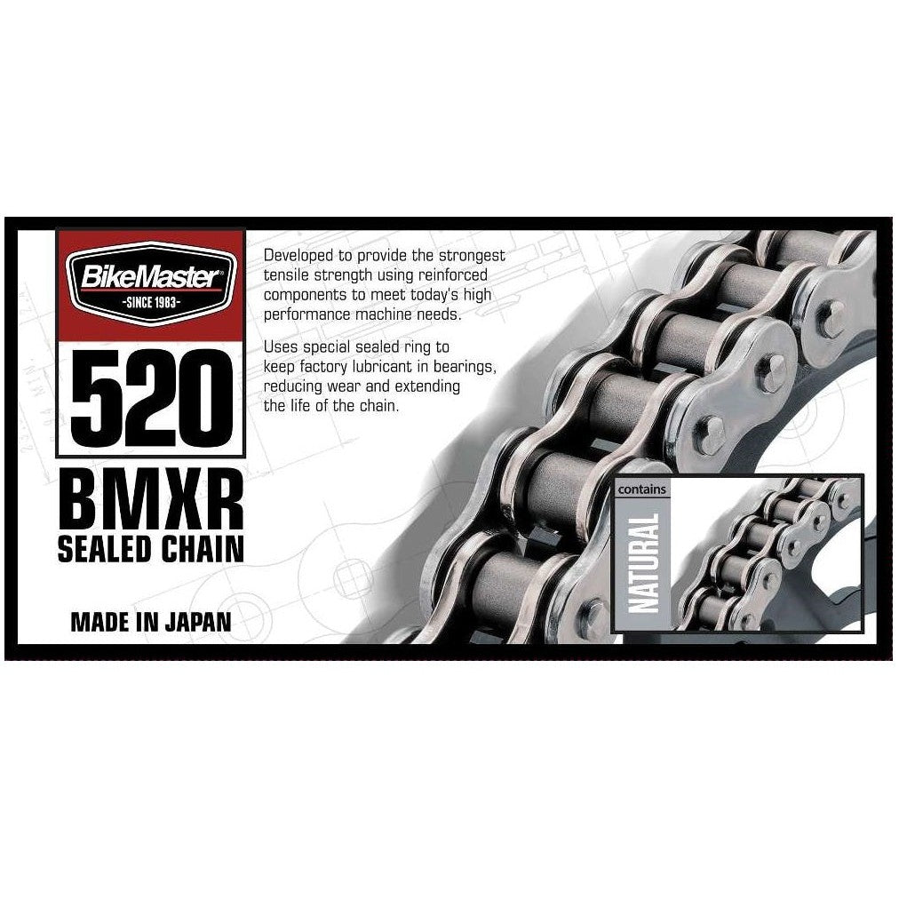 BIKEMASTER 520 BMXR Sealed Chain 118 Natural