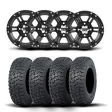 Llantas ITP SS212 de 14" en negro mate y neumáticos Terra Hook [30x10-14]