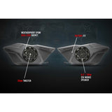 SSV Works Front Door 6.5" Unloaded Speaker Pods For Polaris RZR Pro XP 2020-2022