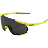 100% Racetrap Sunglasses Soft Tact Banana with Black Mirror Lens - 61037-004-61