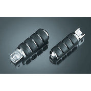 KURYAKYN LARGE CHROME ISO PEGS WITH BULLET STYLE FEMALE ADAPTERS FOR HARLEY 8003