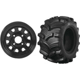 Set of 2 Mounted Wheel and Tire Kit Wheel: 12x7 5+2 4/110 Tire: 27x10-12 6 Ply