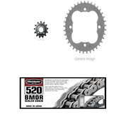 520 BMOR Chain, Front & Rear Steel Sprocket Kit for HONDA TRX450ER 2006-2014