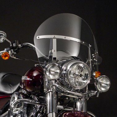 National Cycle Clear SwitchBlade Chopped Quick Release Windshield With Mount Kit, Covered Forks