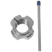 Modquad Locking Axle Nut Polished AX1-3