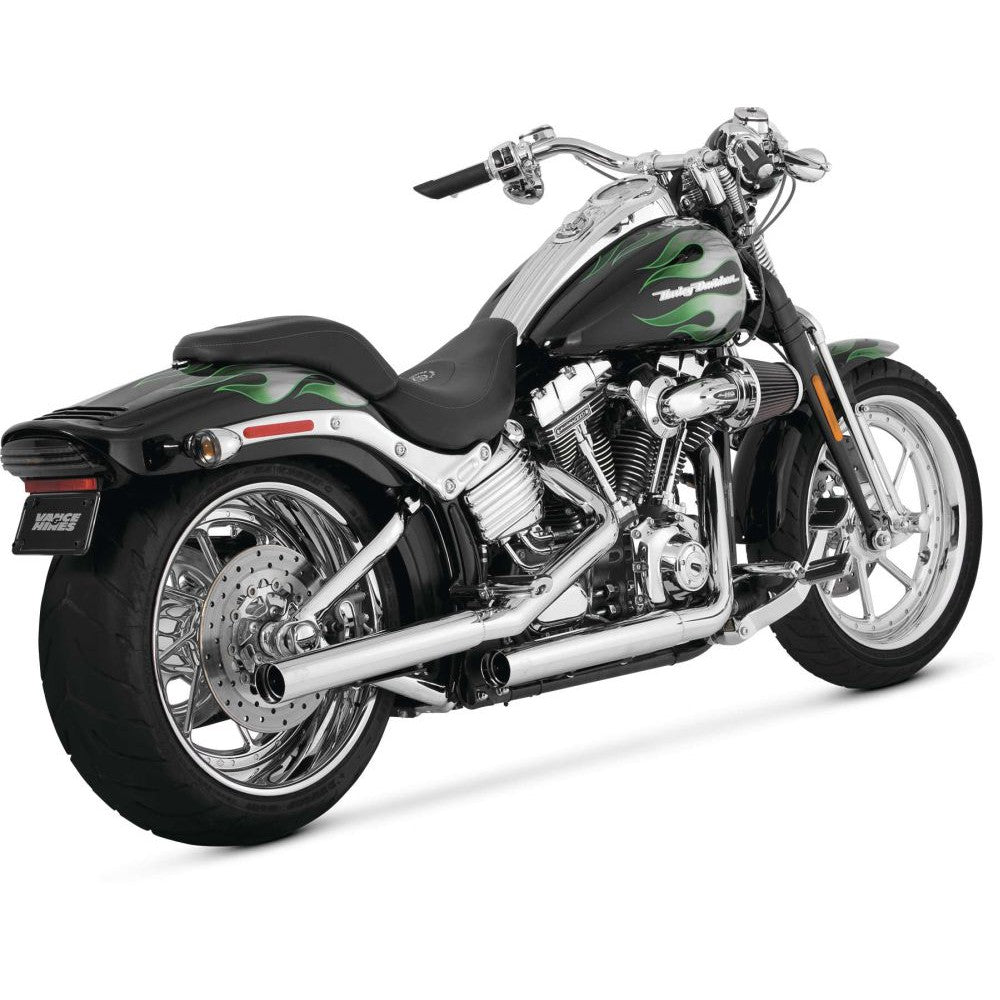 Vance And Hines Straightshots HS Slip On Exhaust Chrome With Fuelpak FP4