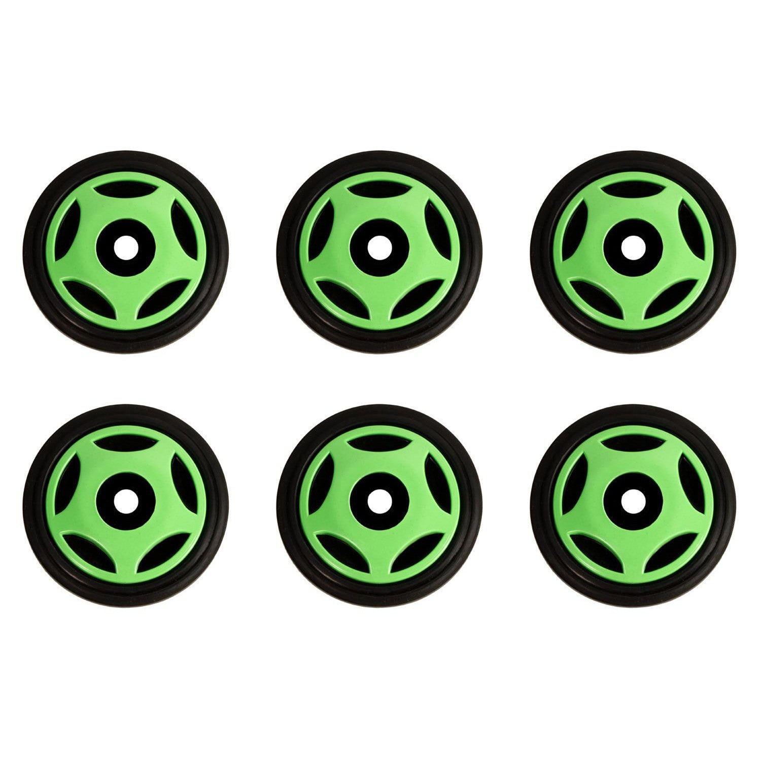 Front & Mid Rail Neon Green Idler Wheels ARCTIC CAT Mountain Cat 600 EFI 2001