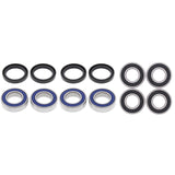 Kit de cojinetes para ruedas delanteras y traseras compatible con Kawasaki Mule 2520 93-00