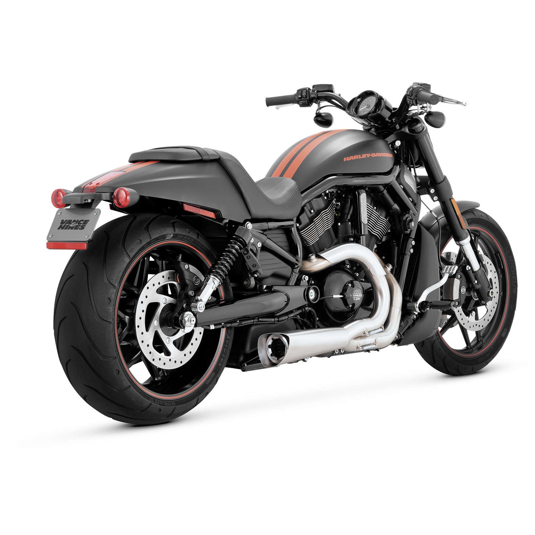 Vance & Hines 75-113-4 Competition Series 2:1 Exhaust Systems; Brushed