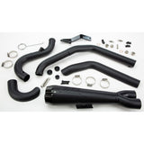 Sistema de escape completo Two Brothers Racing Comp-S 2 en 1 negro con tapa de fibra de carbono 005-4960199-B