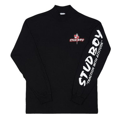 Liberty 2421-02 Stud Boy Original Black Long Sleeve Mock, X-Large