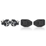 SSV Works Cage Mounted 6.5" Kick Speaker Pods W/ Overhead Unloaded 6.5" Speaker Adapters For Jeep Wrangler JL 18-22
