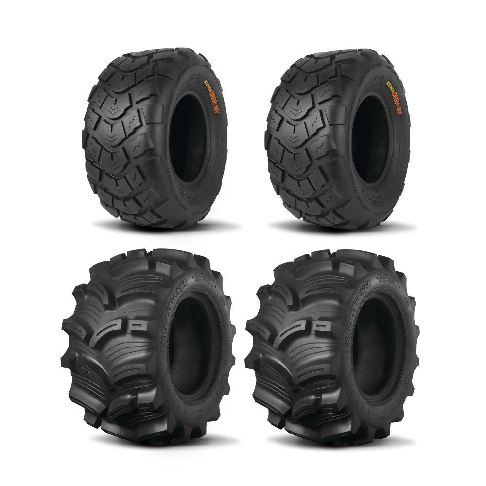 Kenda Set of Two K538 Executioner Tires (6 Ply) [27x10-12] And Two (6 Ply) [27x12-12] Tires