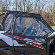 Falcon Ridge Black Canvas Soft Upper Doors And Rear Window With Zipper For Kawasaki Teryx 2020-2022