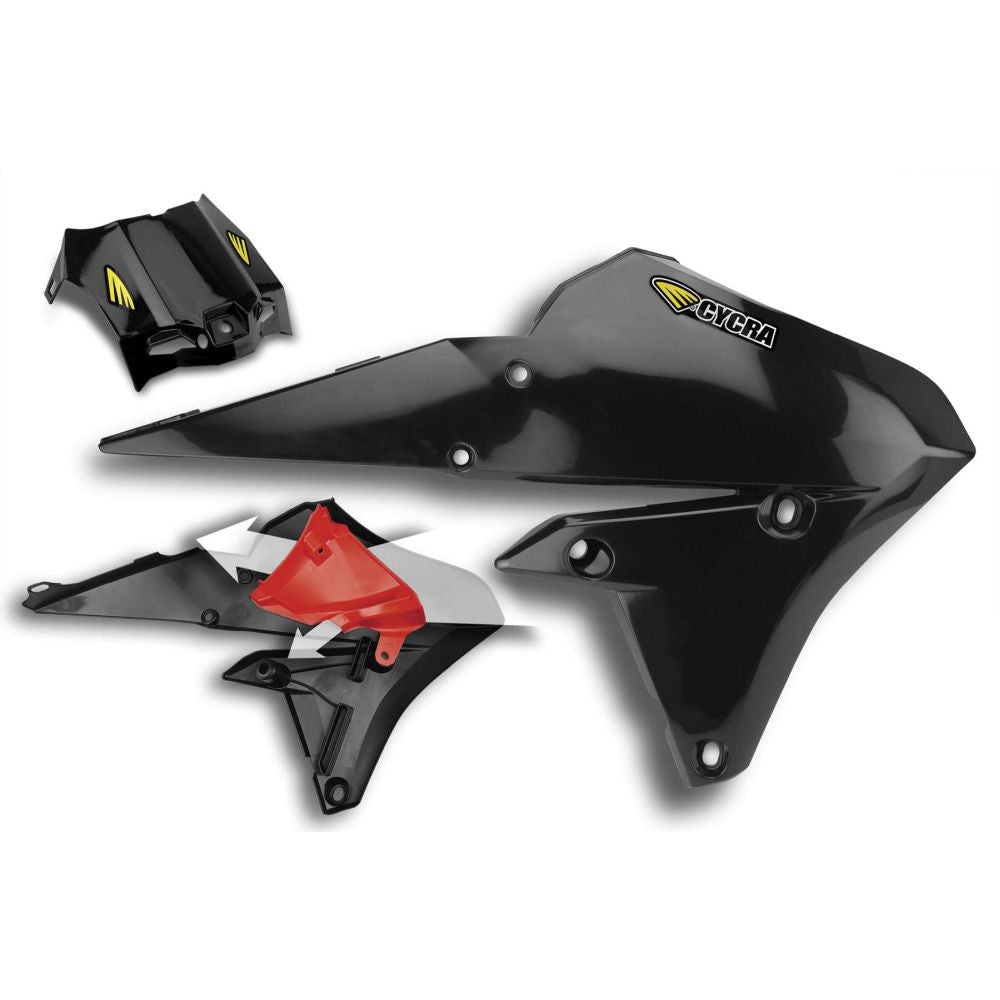Cycra Powerflow Intake Radiator Shroud Black - 1CYC-1778-12