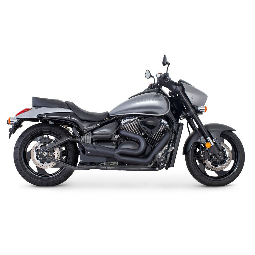 Freedom Performance Combat 2 into 1 Shorty Exhaust Black With Black Tip MS00045