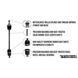 Tytaneum OE Style Front CV Axle Set For 2017-2020 Kawasaki KAF400 Mule SX 4x4 XC Camo