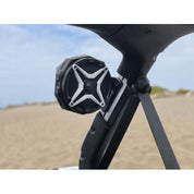 SSV Works 8" Overhead SSV Speaker Set With Cage Mounted 6.5" Kick Speaker Pods For Jeep Wrangler JL 18-22