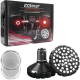 Kit de intermitentes y lentes LED XK Glow, doble bala, rojo - XK1157B-RR-C