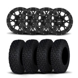 ITP Hurricane 15" Matte Black Wheels And Coyote Tires [32x10R-15]