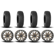 System 3 SB-4 Beadlock Bronze 15" Wheels And XC450 Tires [33x10R-15]