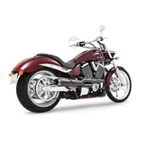 Freedom Performance American Outlaw 2 into 1 High System Exhaust Black With Black Tip MV00039