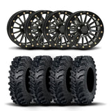 Llantas ITP SD Single de 15" en negro mate y neumáticos MT911 [32x10-15]