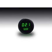 Intellitronix Water Temperature LED Digital Gauge in Black Bezel - Green