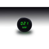 Intellitronix Water Temperature LED Digital Gauge in Black Bezel - Green