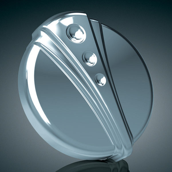 KURYAKYN CHROME DECO GAS CAP 1982-2017 HARLEY DAVIDSON SCREW TYPE GAS TANKS 7280